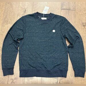 Bench Men's Navy Crew Neck Long Sleeve Casual Sweatshirt, Size Medium